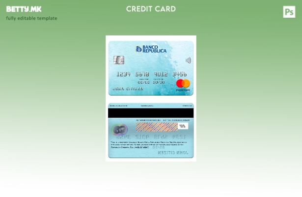 Модерен стил Уругвај Banco De La Republica Ориентал дел Уругвај банка мастер кар